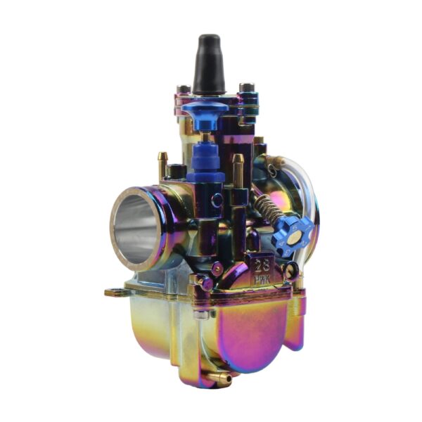 Carburador cortina plana 28mm y 30 mm para motocicleta, Motor colorido 2/4T